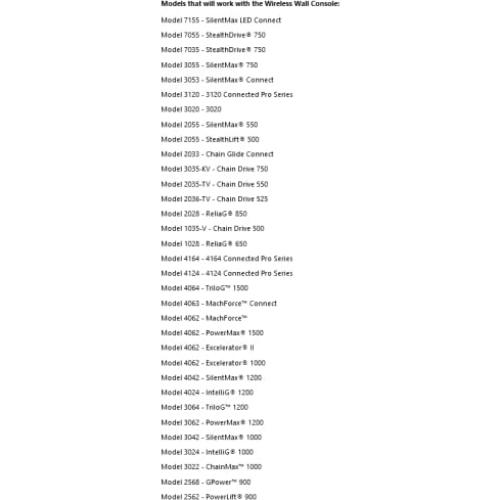 Consola de Pared Inalámbrica Genie GWWC-R para Garaje