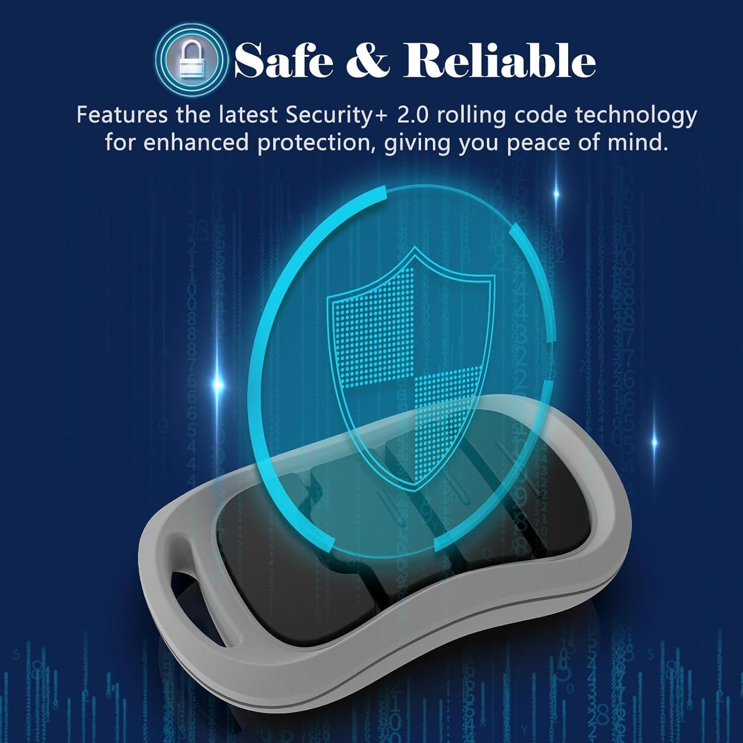 Control Remoto de Puerta de Garaje Ezyopenteck G3T-R 3 Botones