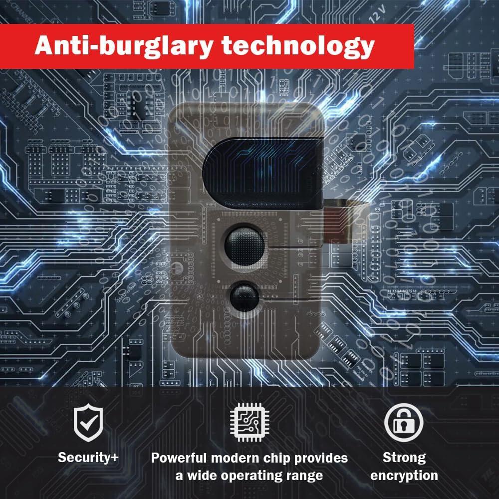 Control Remoto de Garaje CARMATOR 2 Piezas Púrpura