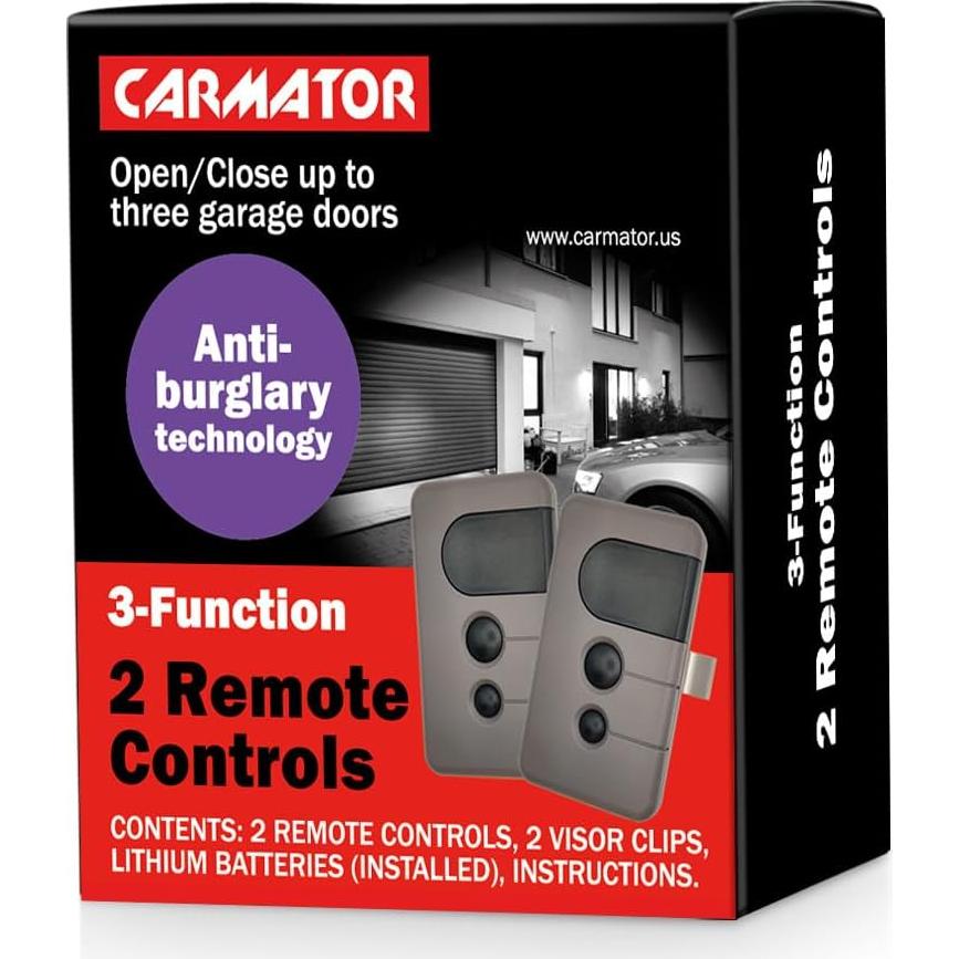 Control Remoto de Garaje CARMATOR 2 Piezas Púrpura