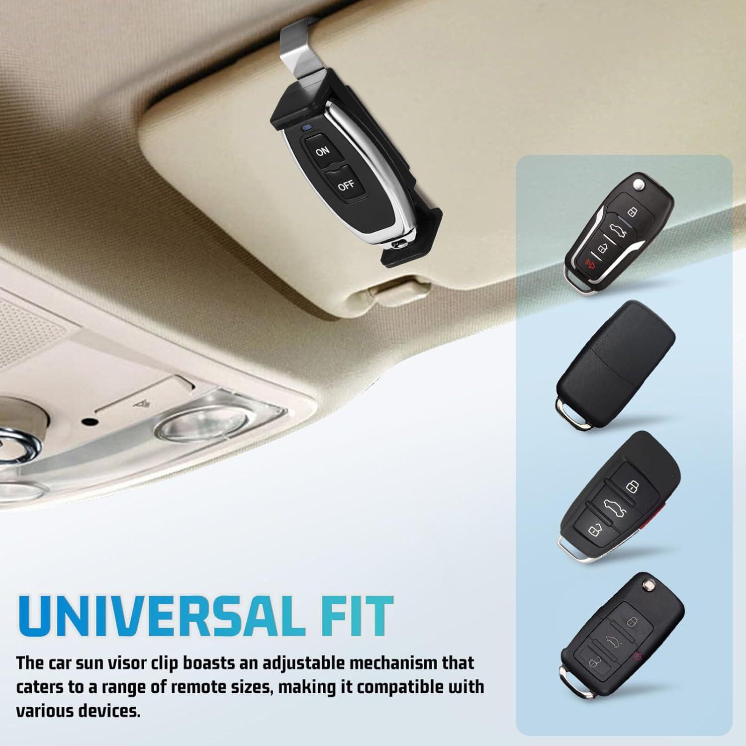 2 Clips Universales para Control Remoto de Garaje TOPPERFUN