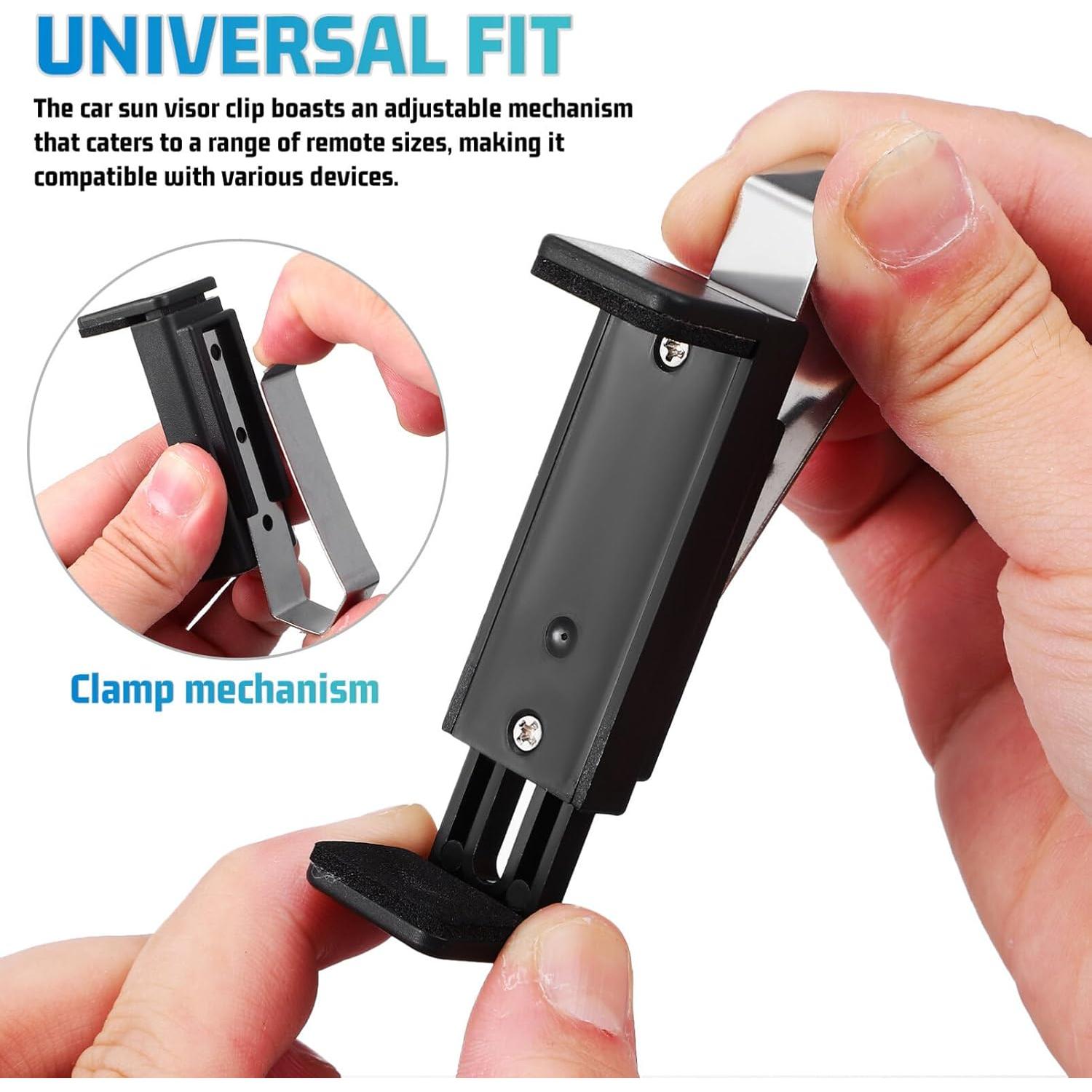 2 Clips Universales para Control Remoto de Garaje TOPPERFUN