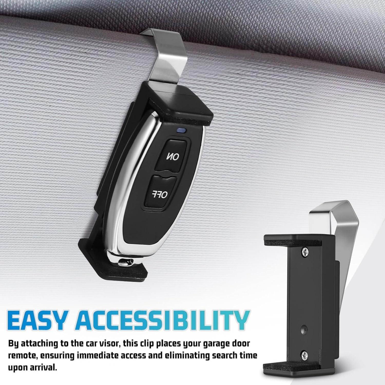 2 Clips Universales para Control Remoto de Garaje TOPPERFUN