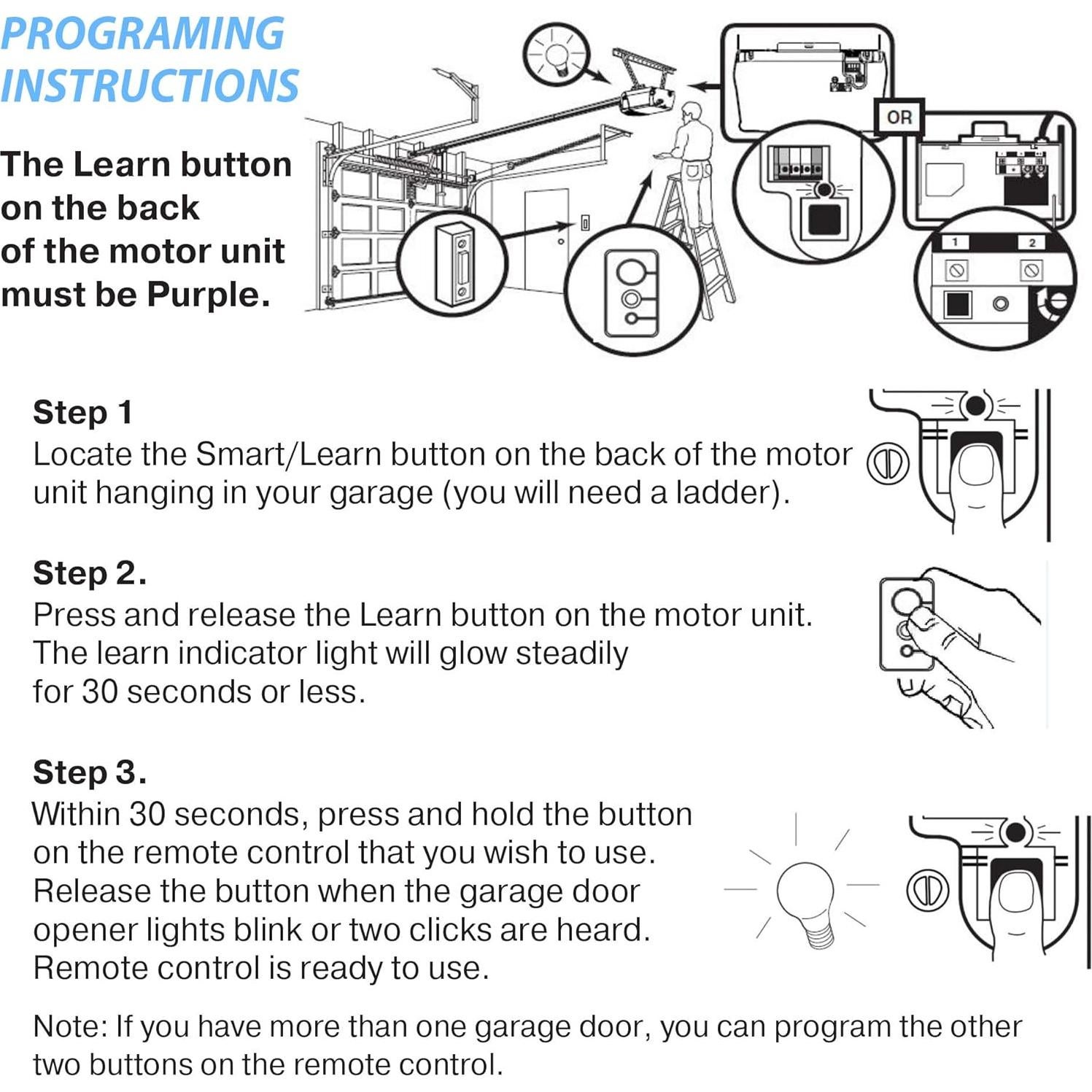 Control Remoto Universal Sears Craftsman 139.53753 315MHz