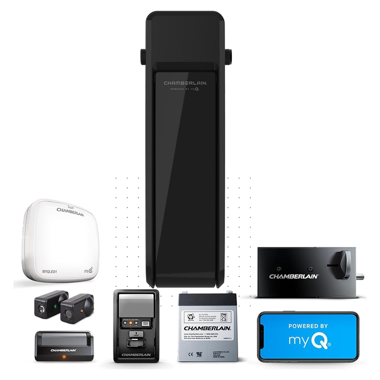 Abridor de Puerta de Garaje Chamberlain RJO101 Montado en Pared