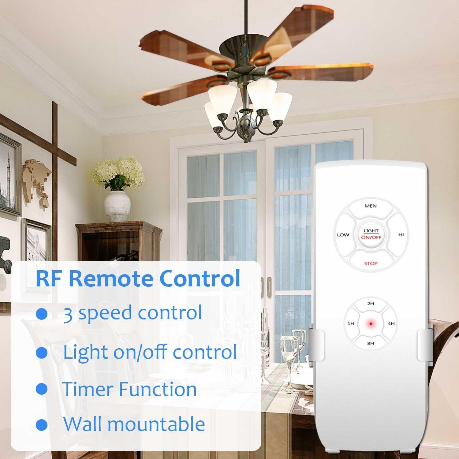 Control Remoto WiFi para Ventilador de Techo Aubric - Compatible con Alexa y Google