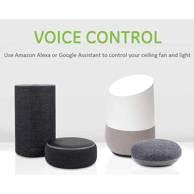 Control Remoto WiFi para Ventilador de Techo Aubric - Compatible con Alexa y Google