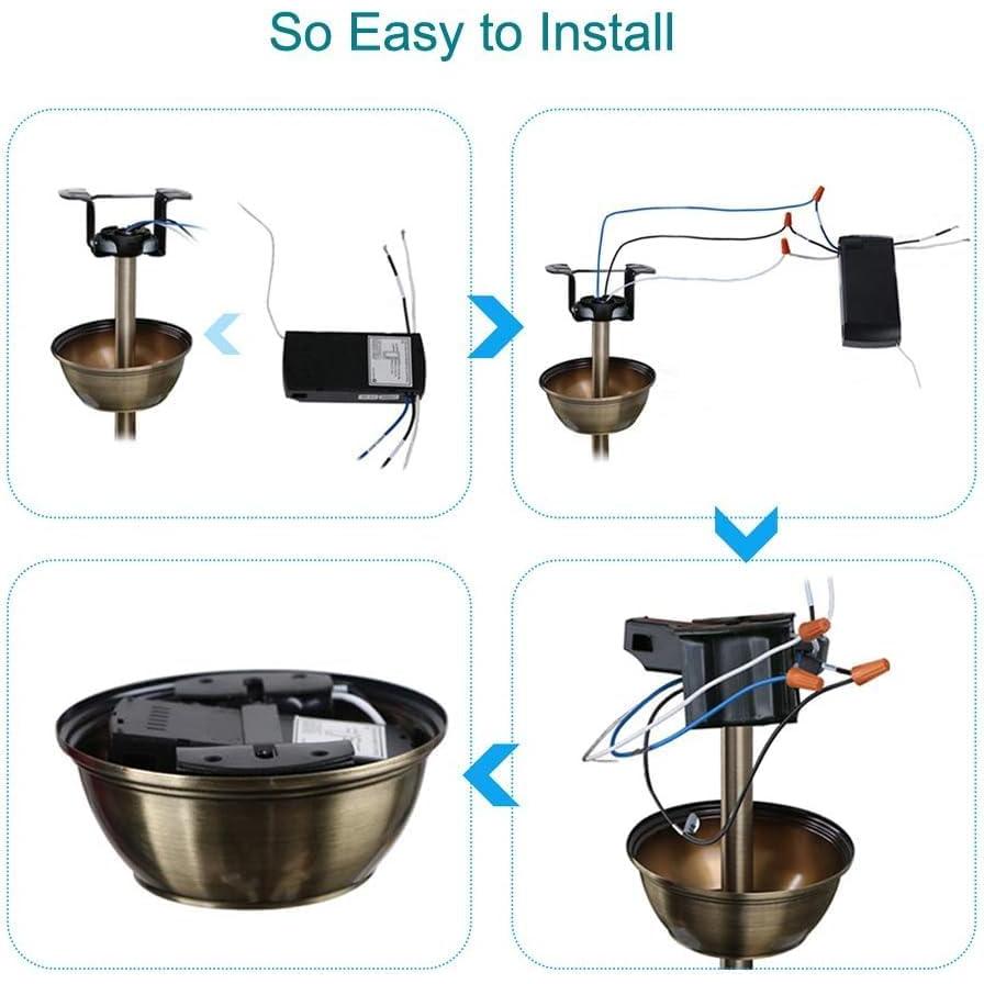 Control Remoto WiFi para Ventilador de Techo Aubric - Compatible con Alexa y Google