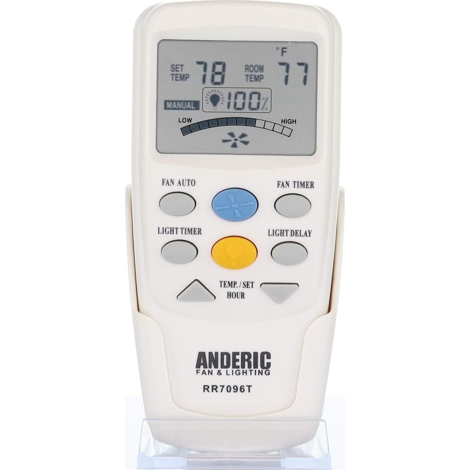 Control Remoto Termostático Anderic RR7096T para Ventiladores de Techo