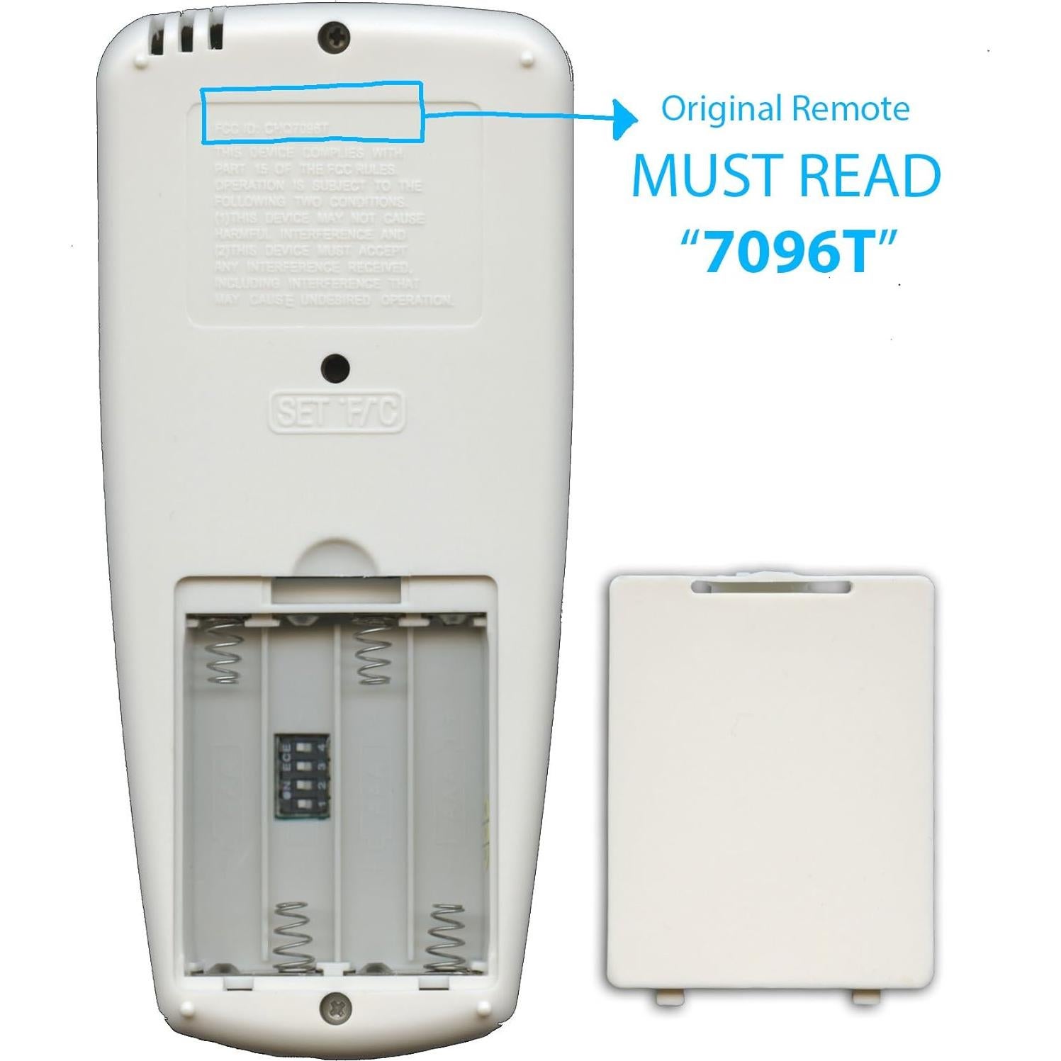 Control Remoto Termostático Anderic RR7096T para Ventiladores de Techo