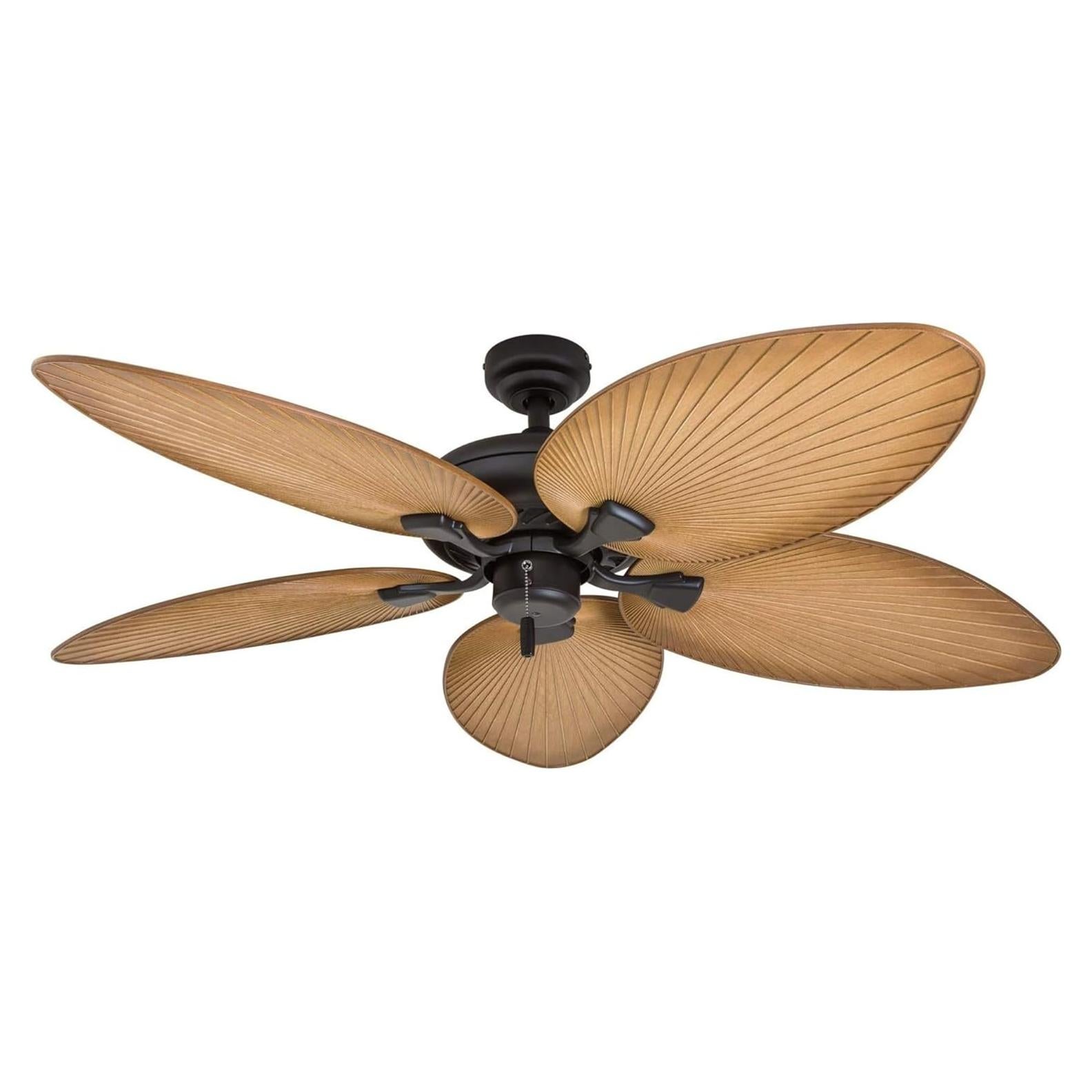 Ventilador de Techo Honeywell Palm Island 132 cm Bronce Sin Luz