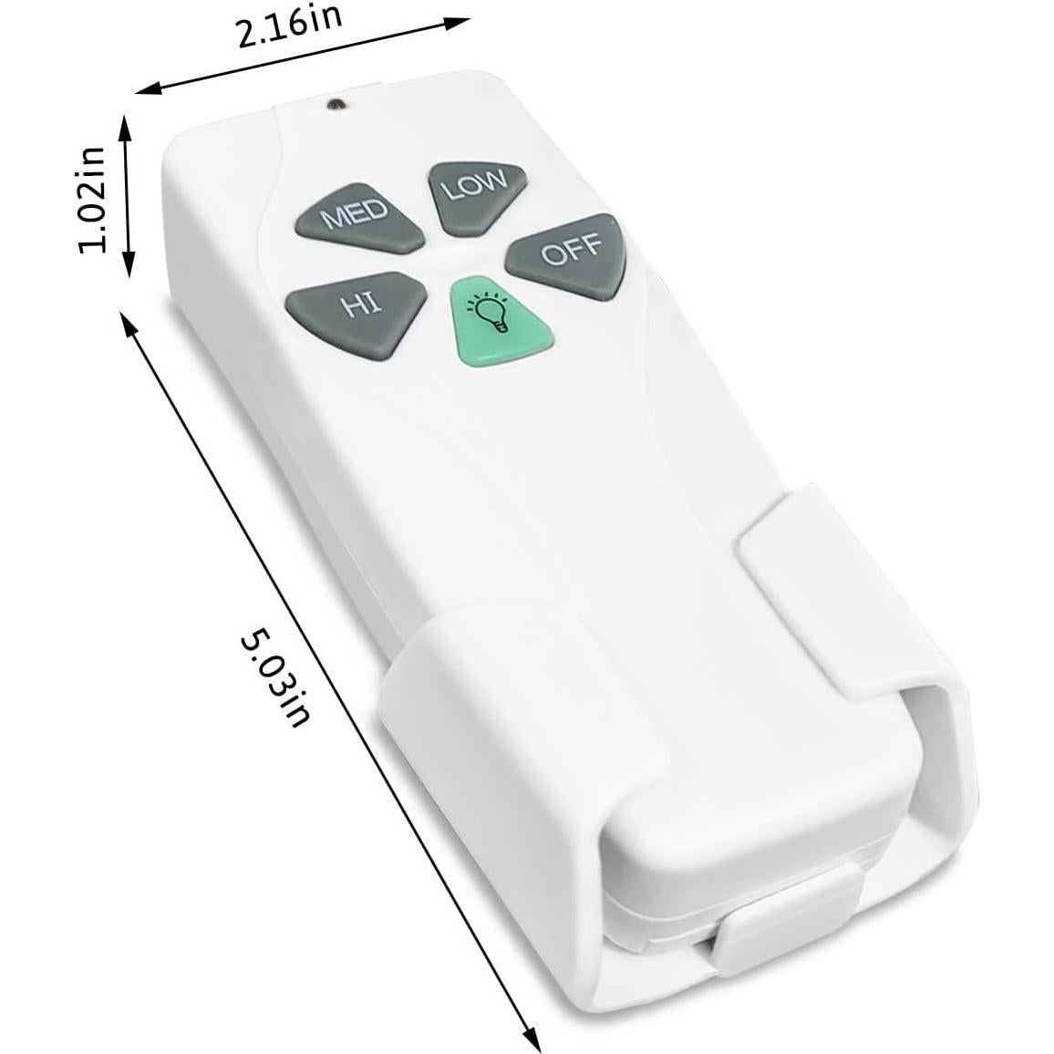 Control Remoto de Ventilador de Techo Aubric FAN53T 3 Velocidades