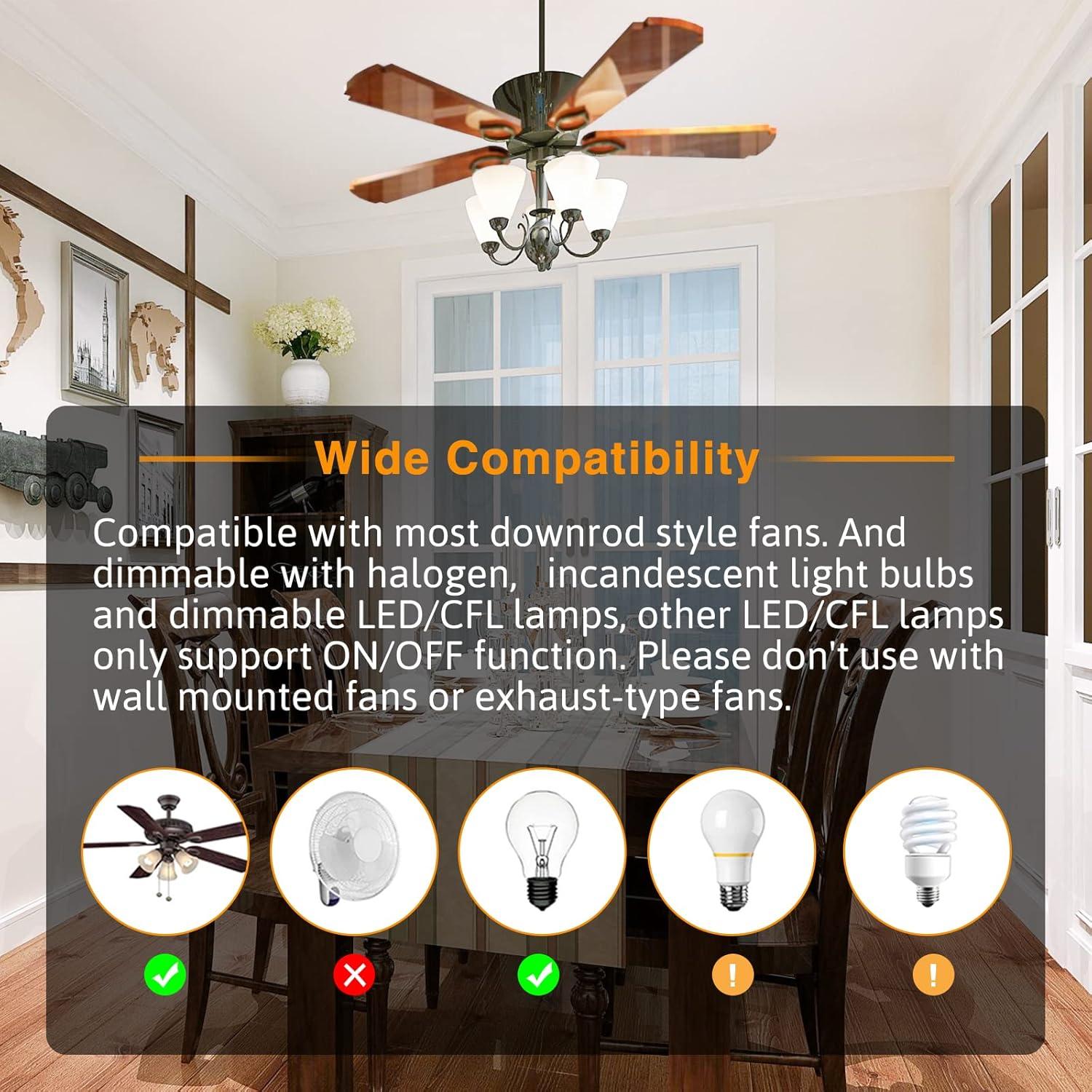 Control Remoto de Ventilador de Techo Aubric FAN53T 3 Velocidades