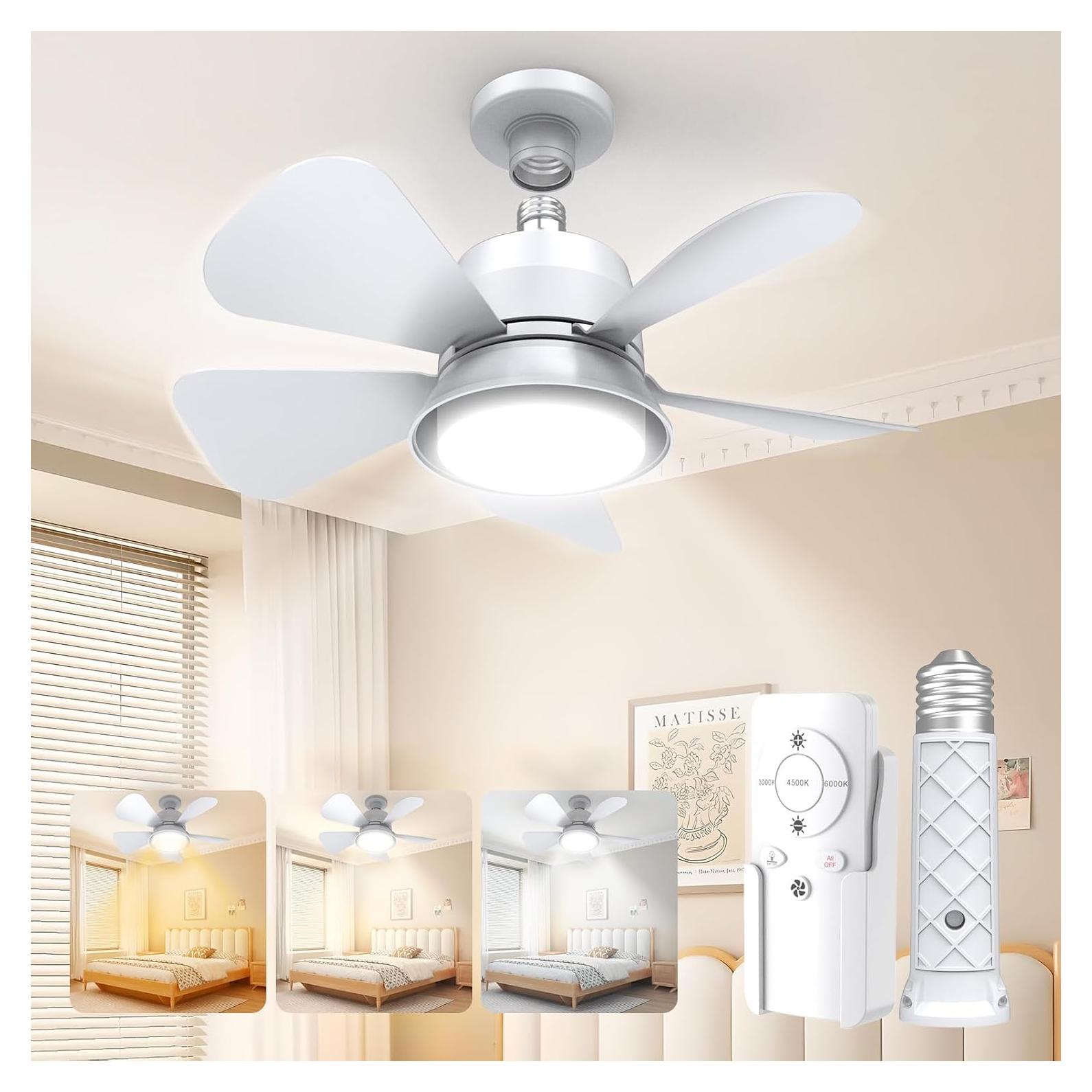 Ventilador de Techo MOTCTQVD con Luz LED y Control Remoto