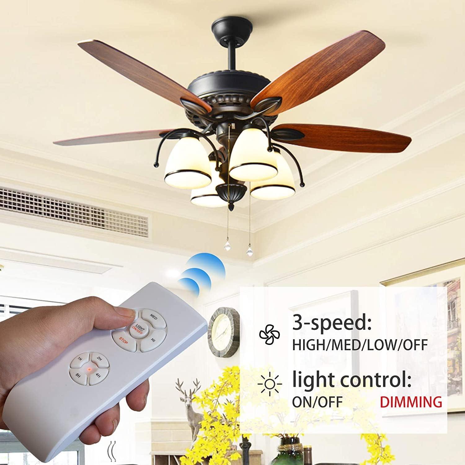 Control Remoto Universal Nexete para Ventilador de Techo con Regulador de Luz