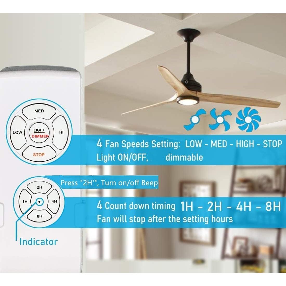 Control Remoto Universal Nexete para Ventilador de Techo con Regulador de Luz