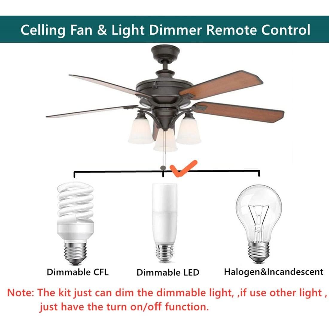 Control Remoto Universal Nexete para Ventilador de Techo con Regulador de Luz