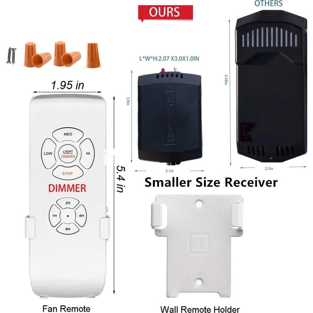 Control Remoto Universal Nexete para Ventilador de Techo con Regulador de Luz