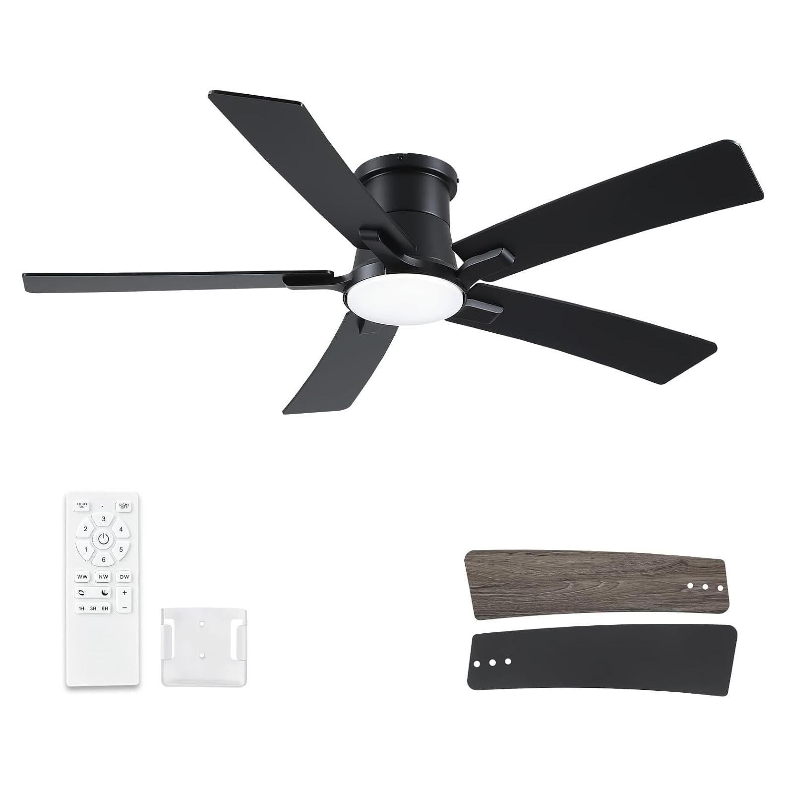 Ventilador de Techo 132 cm Realmate con Luz y Control Remoto