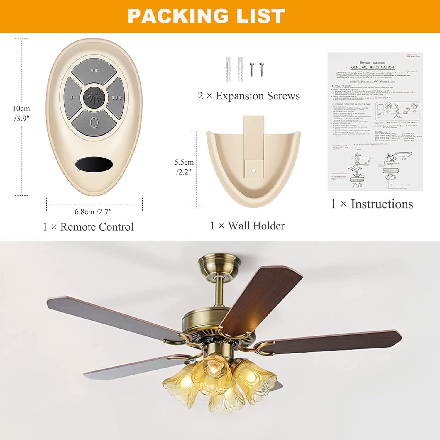 Control Remoto FAN35T para Ventilador de Techo Allen+Roth