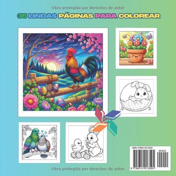 Libro para colorear Lala Pascua: Conejito, huevos y regalo de primavera encantada para niños, adolescentes y adultos (Cozy Coloring Books Gift – Available in Different Languages) (Spanish Edition)