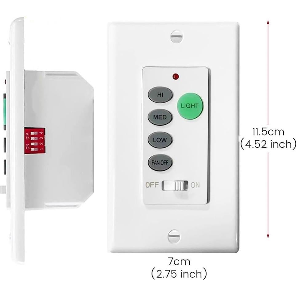 Control Remoto de Pared Universal 3 Velocidades 53T