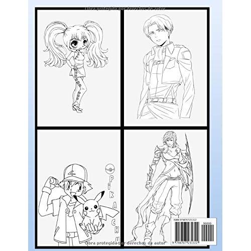 100 PAGINAS LIBRO PARA COLOREAR DE ANIME: UNA VARIEDAD DE GRANDES PERSONAJES DE ANIME; APTO PARA TODAS LAS EDADES (Spanish Edition)