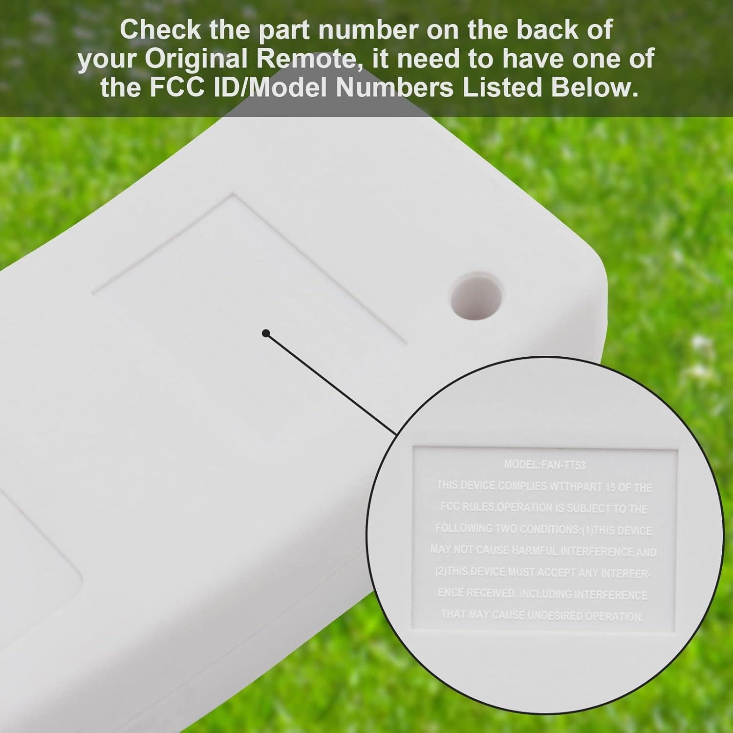 Control Remoto FAN-53T para Ventiladores de Techo 3 Velocidades