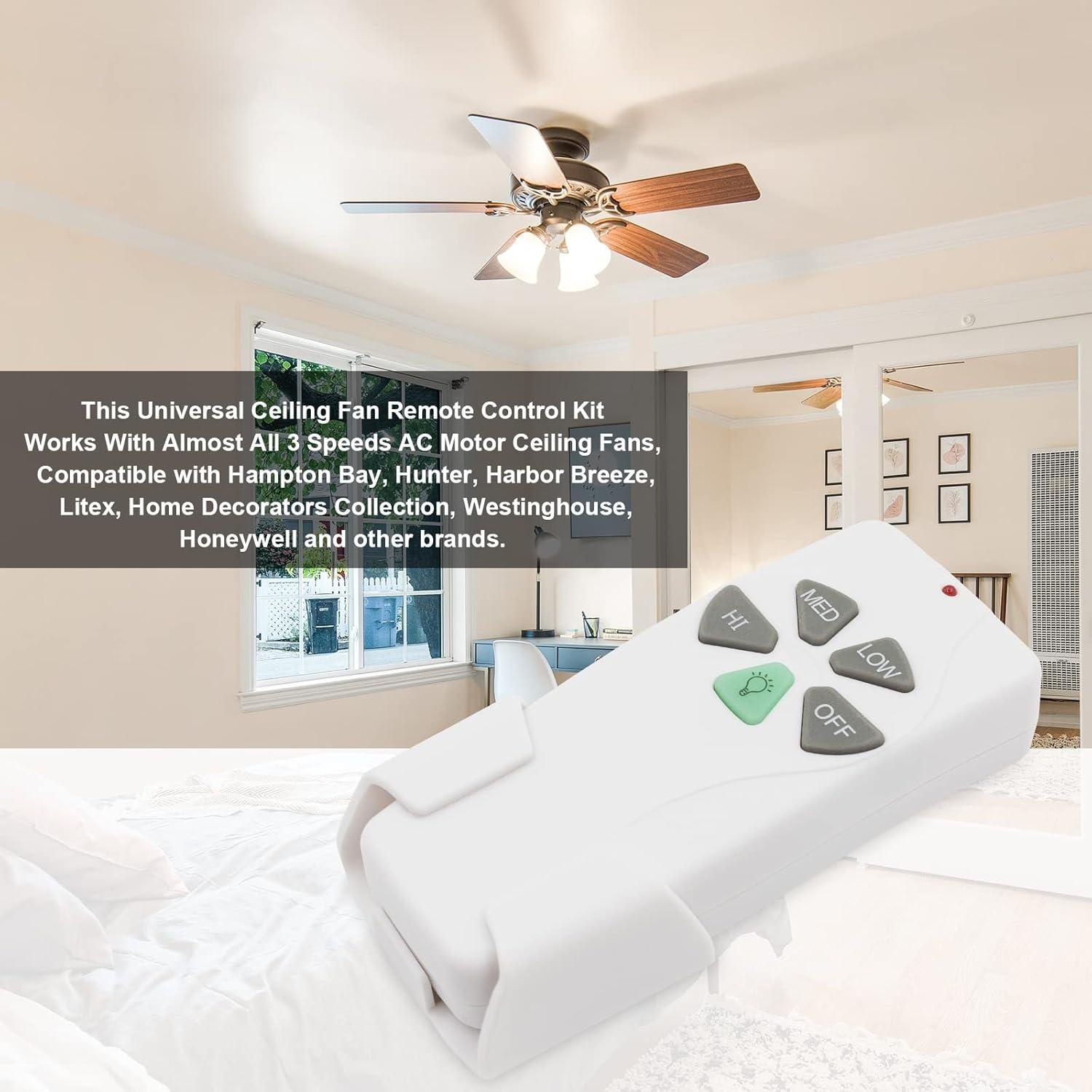 Control Remoto FAN-53T para Ventiladores de Techo 3 Velocidades