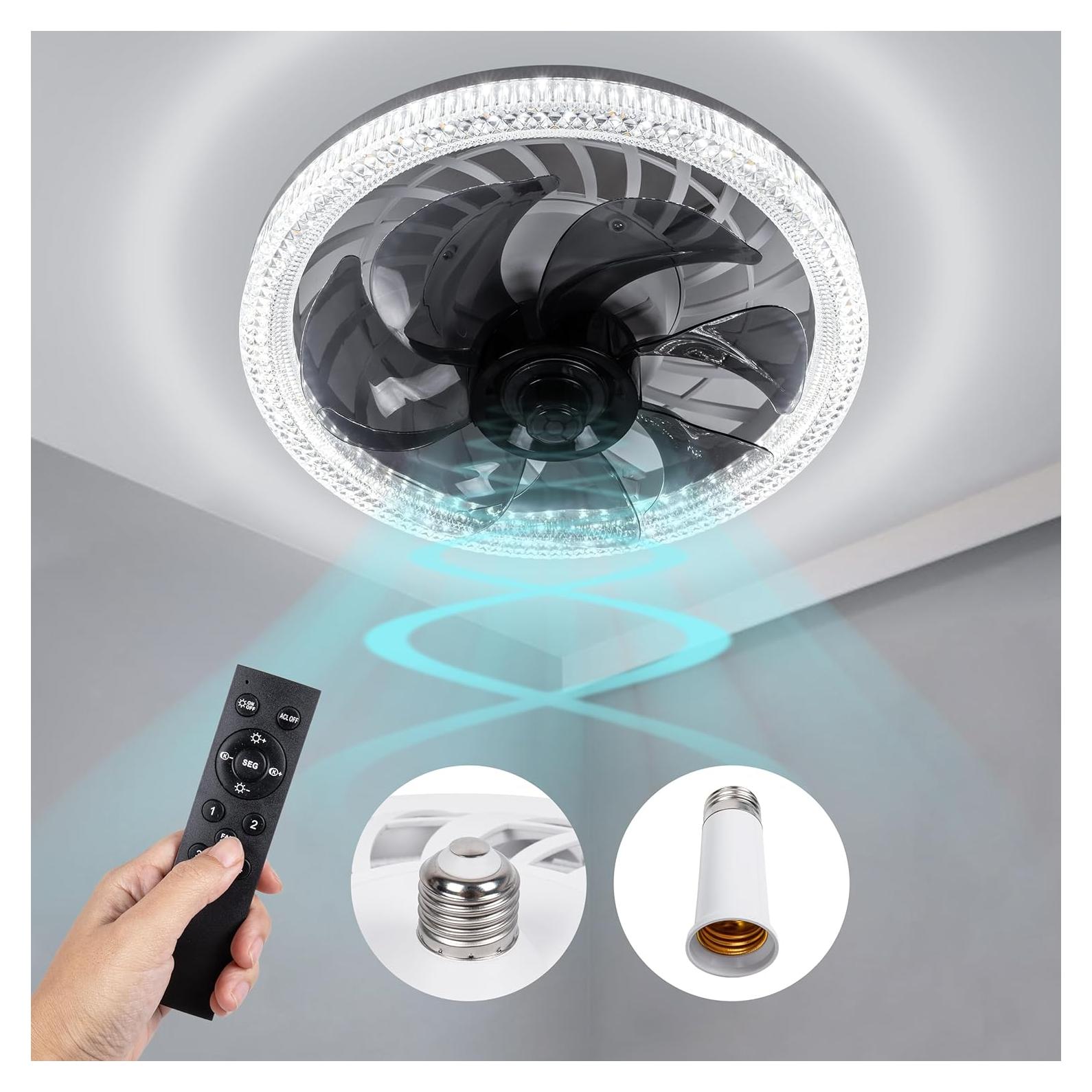 Ventilador de Techo con Luz CybaaLuxzus E26 Control Remoto