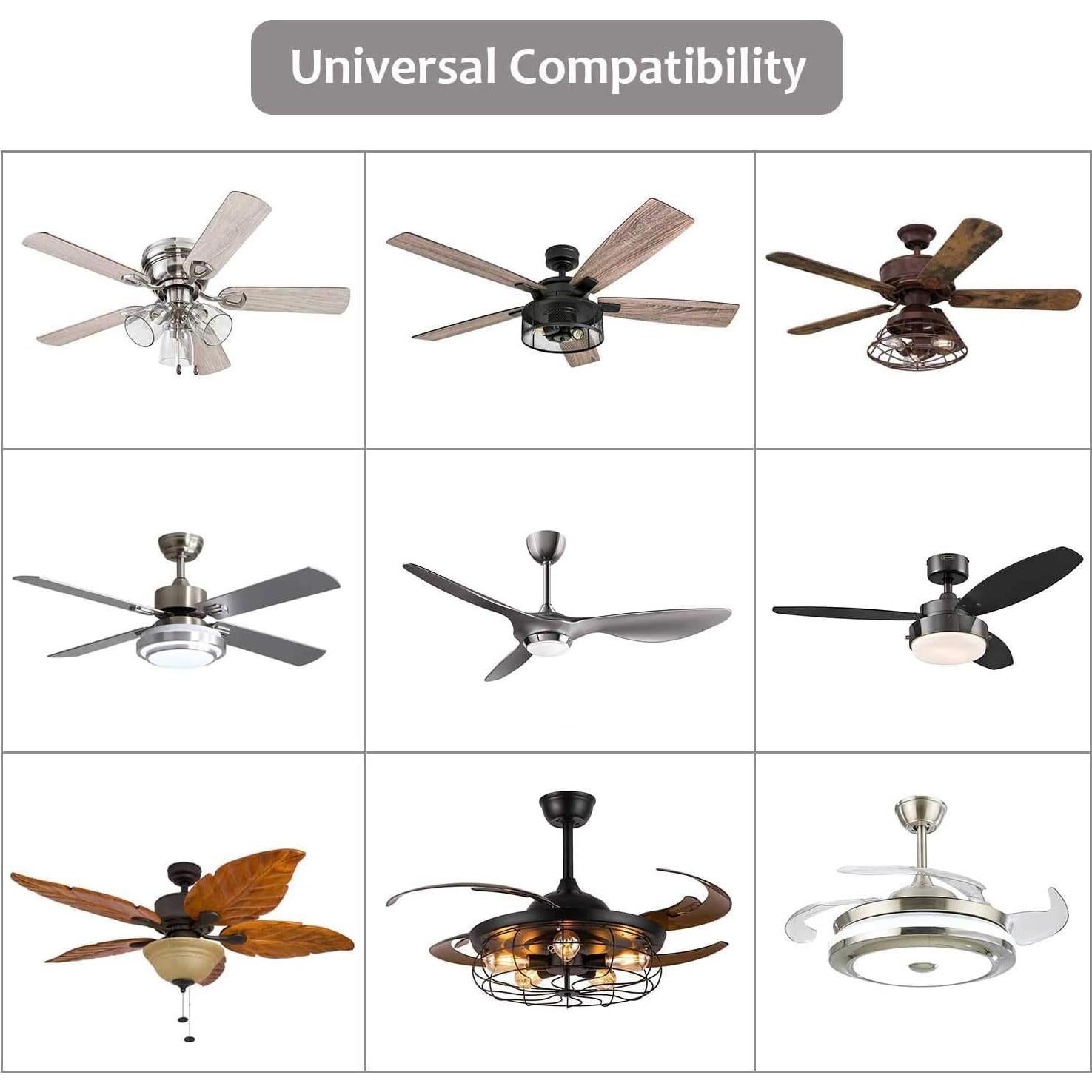 Control Remoto WiFi para Ventilador de Techo Aubric JF028, 3 Velocidades