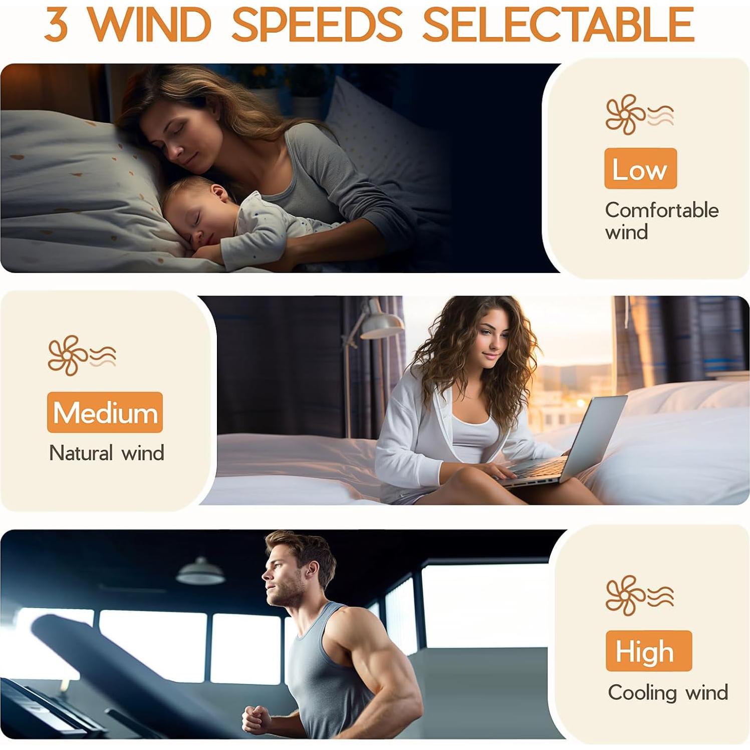 Ventilador de Techo NBKLS YDD-FS400 con Luz LED y Control Remoto