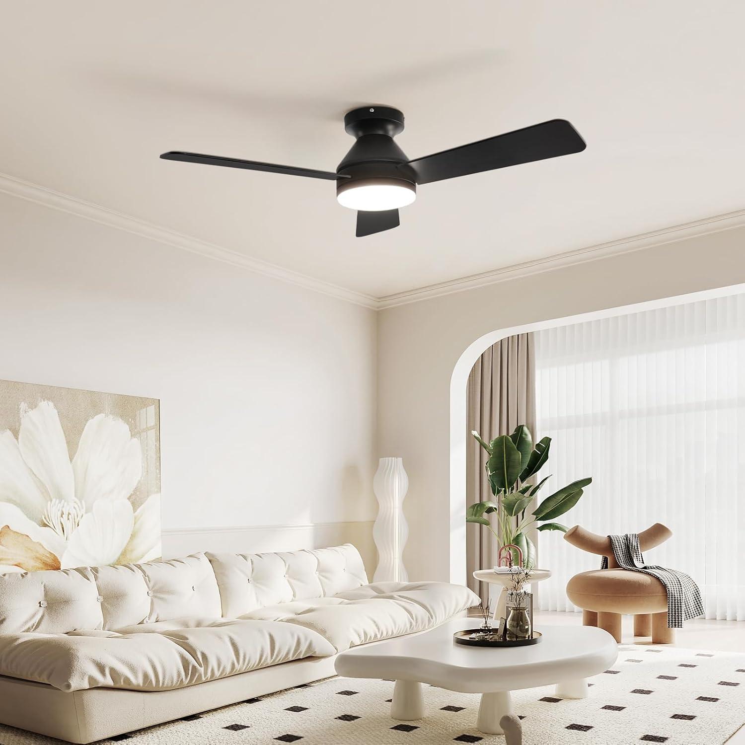 Ventilador de Techo Dgguo 42" con Luz LED y Control Remoto