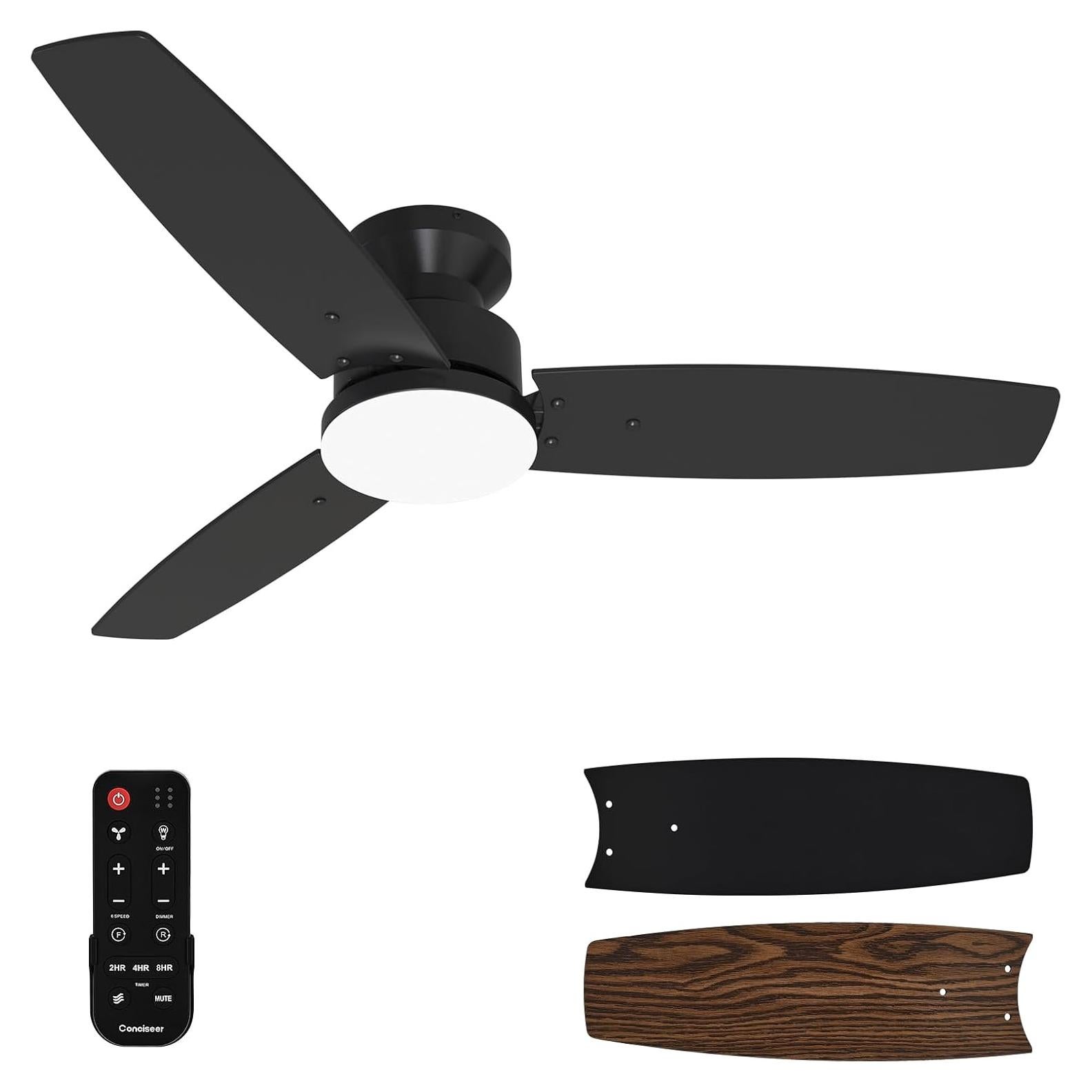 Ventilador de Techo Conciseer 106.68cm con Luz y Control Remoto