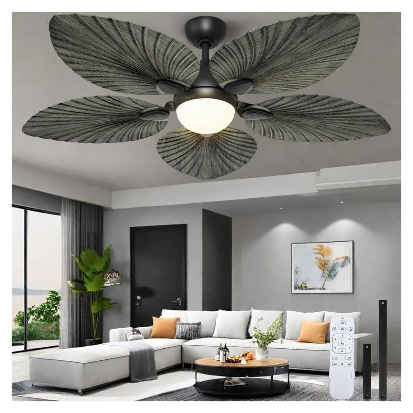Ventilador de Techo YITAHOME 132 cm con Luz LED y Control Remoto
