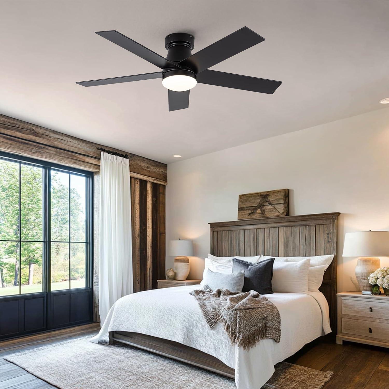 Ventilador de Techo OURSTAR 119 cm con Luz LED y Control Remoto