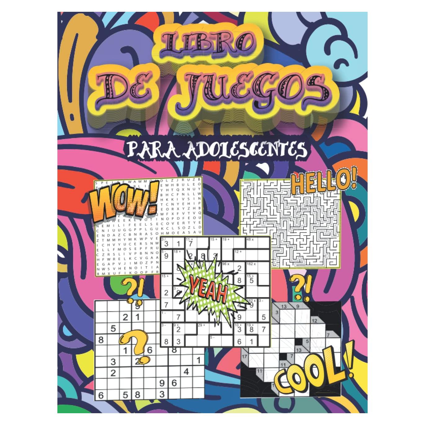 libro de juegos para adolescentes: Libro de Actividades de los Adolescentes: Juegos para Niños a partir de 12 años | Sopa de letras | Sudoku | ... | flores | creer ton manga (Spanish Edition)