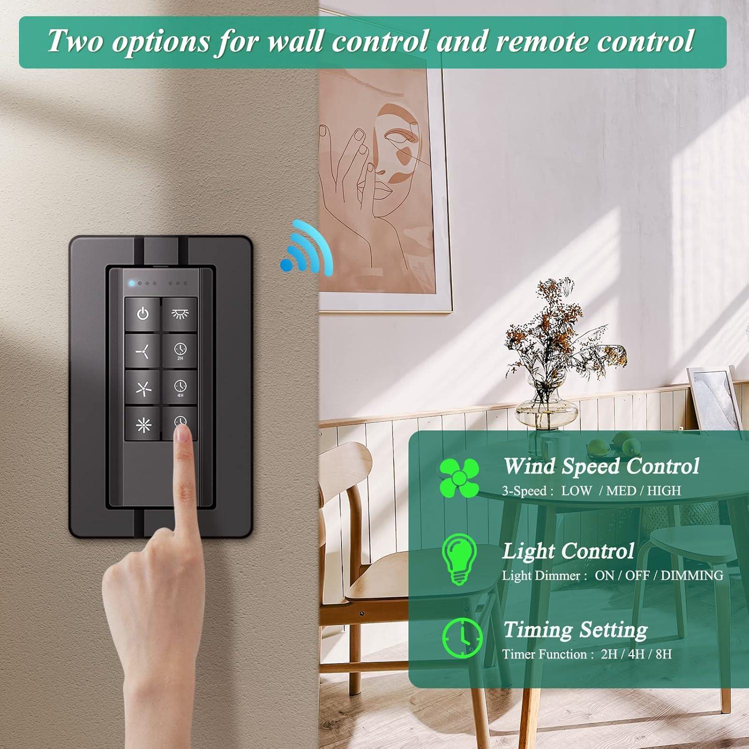 Kit Control Remoto Universal Ventilador Techo Breeze Bay 3 Velocidades