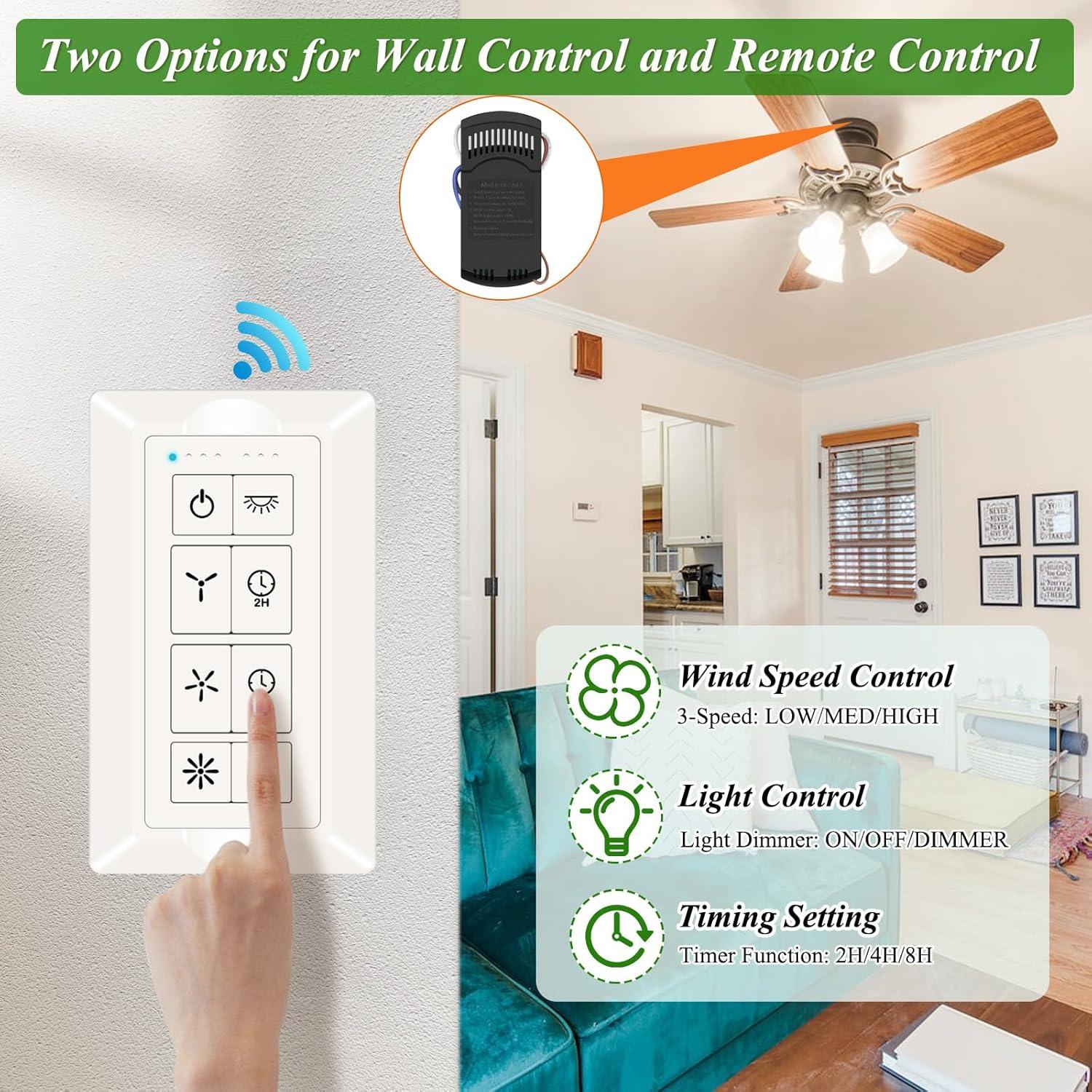 Control Remoto Universal para Ventilador de Techo COREBAY 3 Velocidades