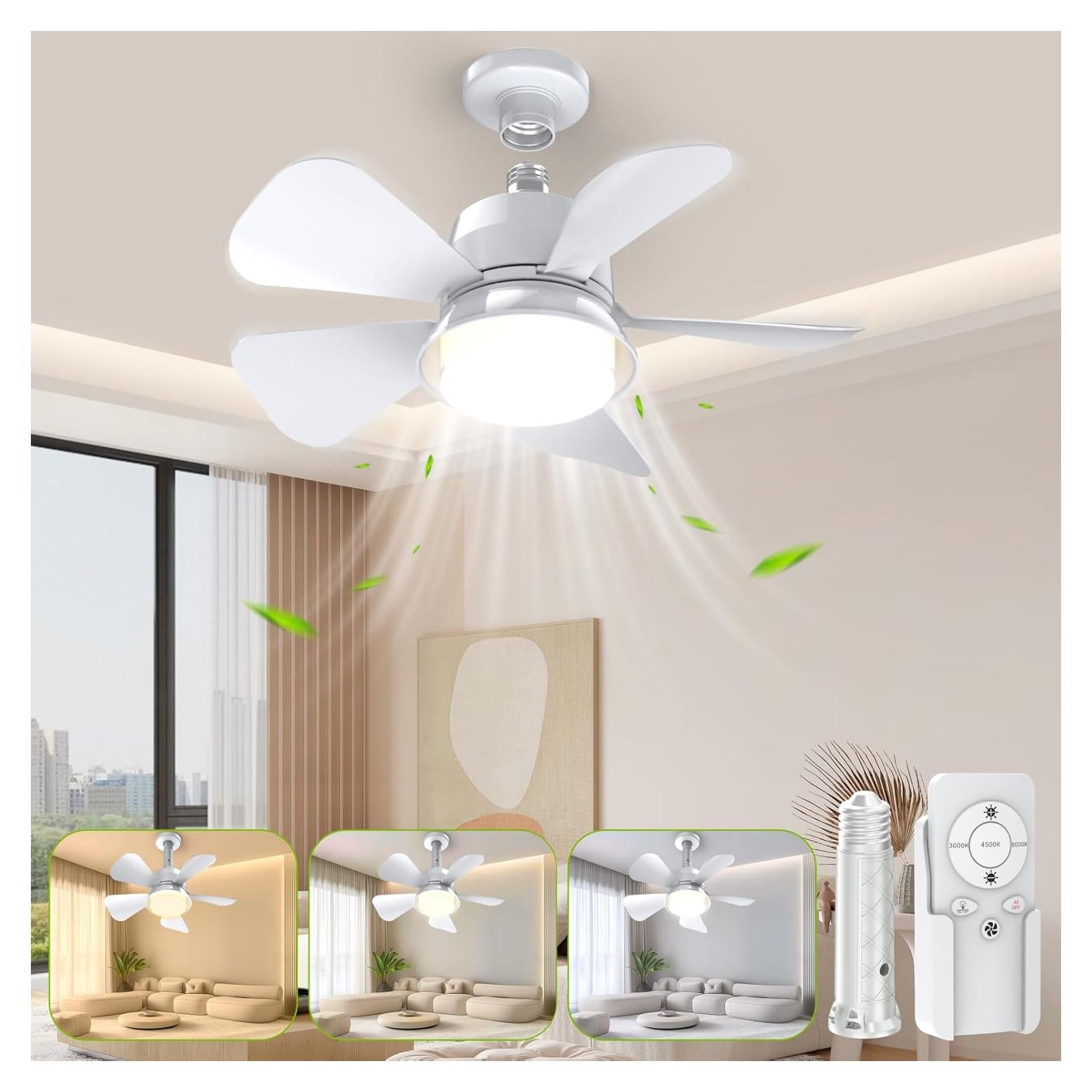 Ventilador de Techo 2 en 1 Vilicert con Luz y Control Remoto