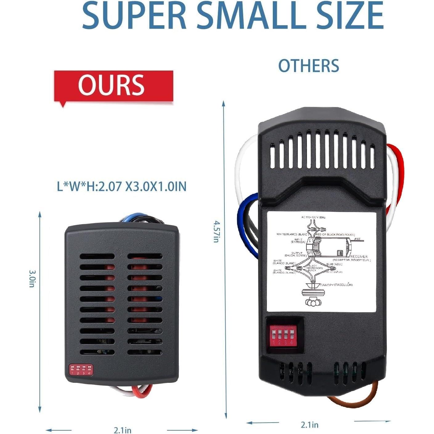Control Remoto Universal para Ventilador de Techo RICCOR 3 Velocidades