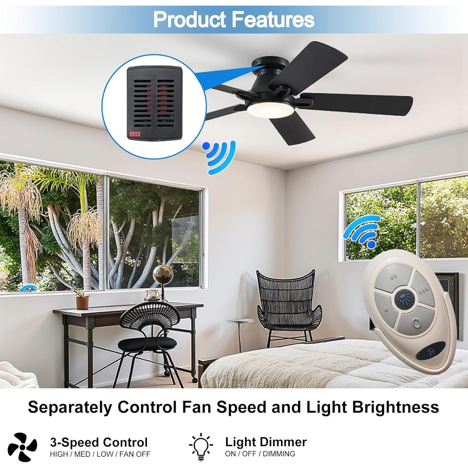 Control Remoto Universal para Ventilador de Techo RICCOR 3 Velocidades