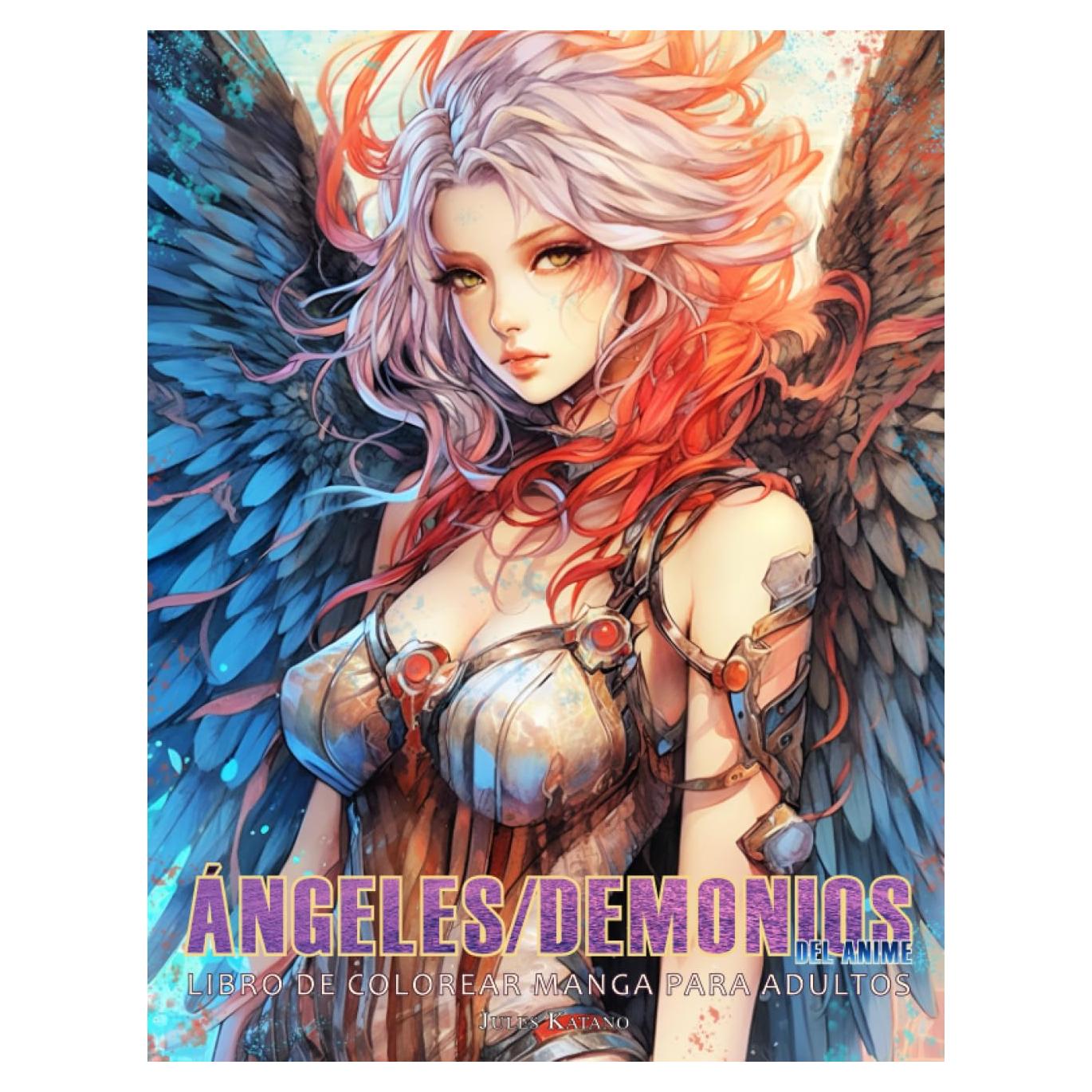 Ángeles / Demonios del Anime: Libro de Colorear Manga para Adultos (Spanish Edition)