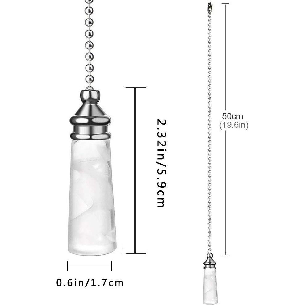 Adornos de cadena de tirón Akahttbn para ventilador de techo 30 cm