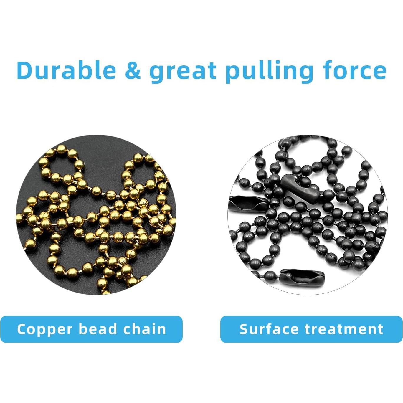 Extensor de cadena de tirón TWLITE 3.66m con 10 conectores Negro