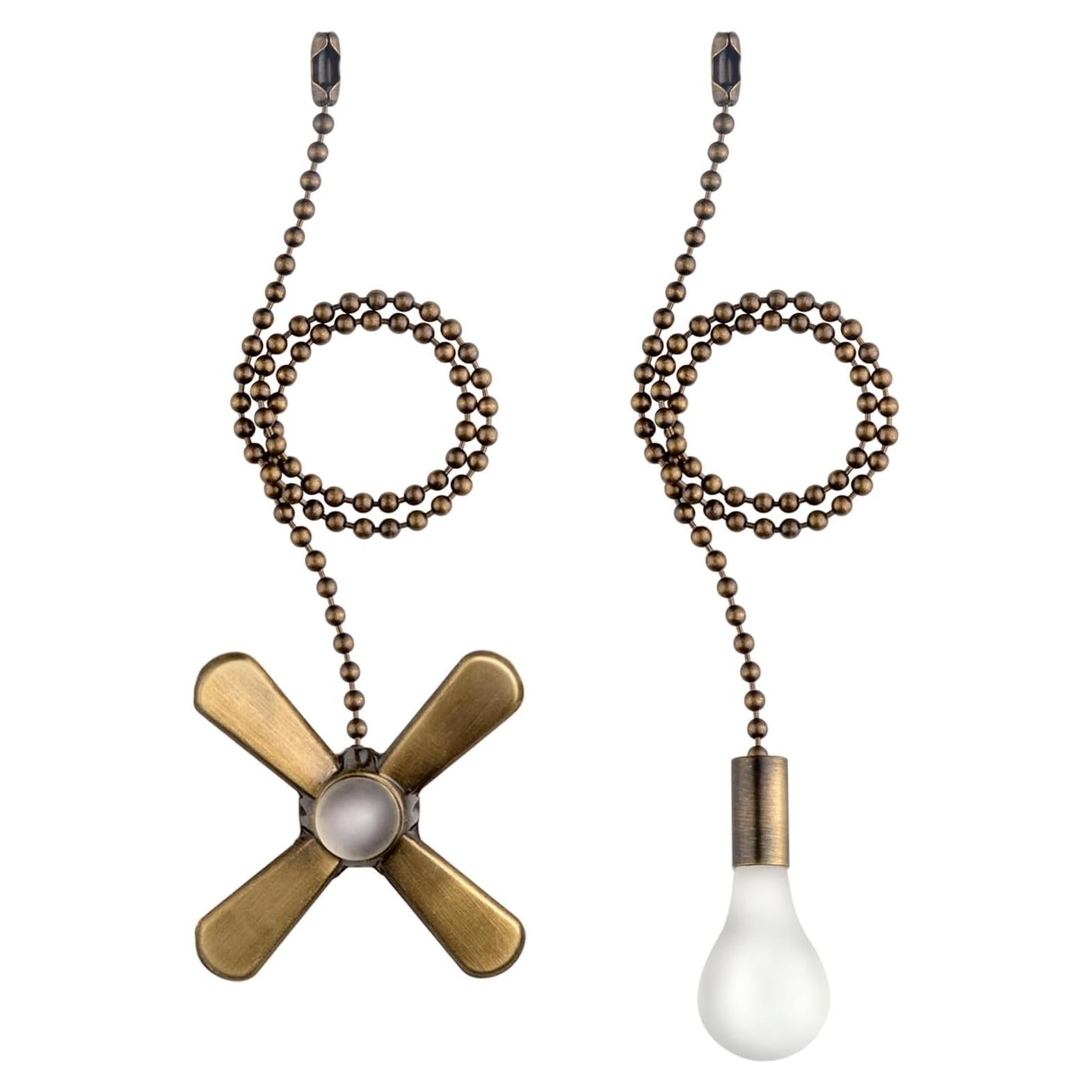 Cadena de Tirar para Ventilador de Techo SIXZOONM 34.5 cm Bronce