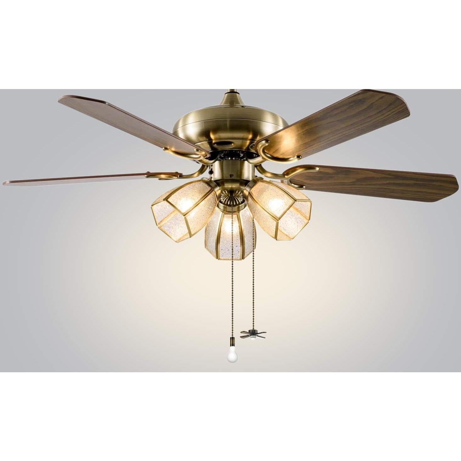 Cadena de Tirar para Ventilador de Techo SIXZOONM 34.5 cm Bronce