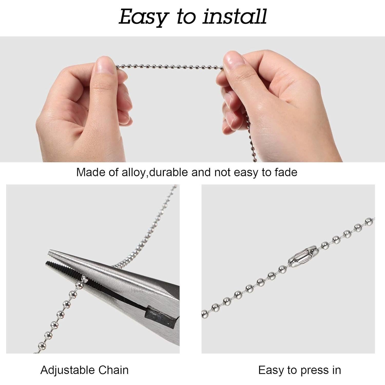 4 Piezas Cadena de Tirar Ventilador Techo Cristal Arcoíris 50 cm