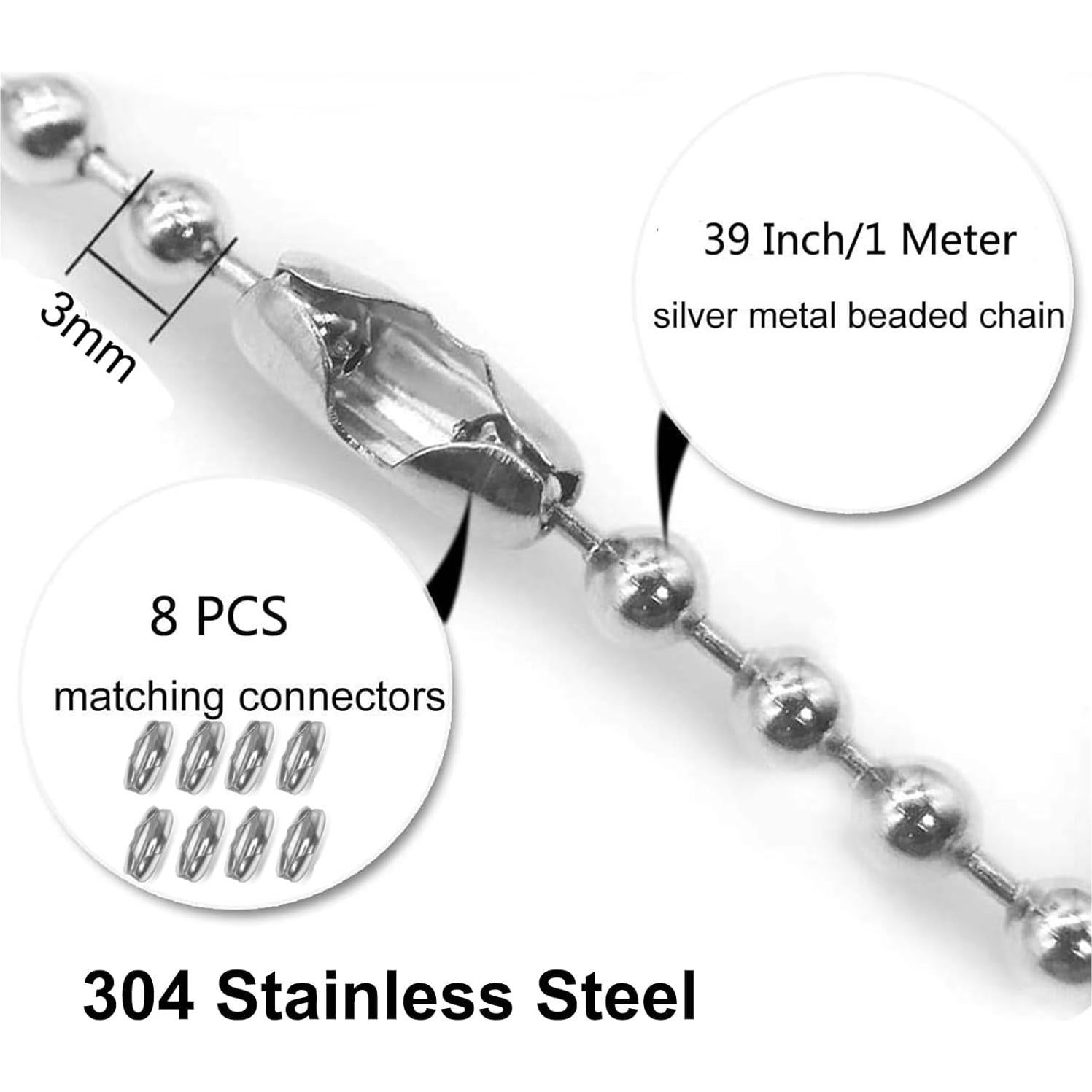 Paquete de 4 Extensores de Cadena de Ventilador de Techo 1m