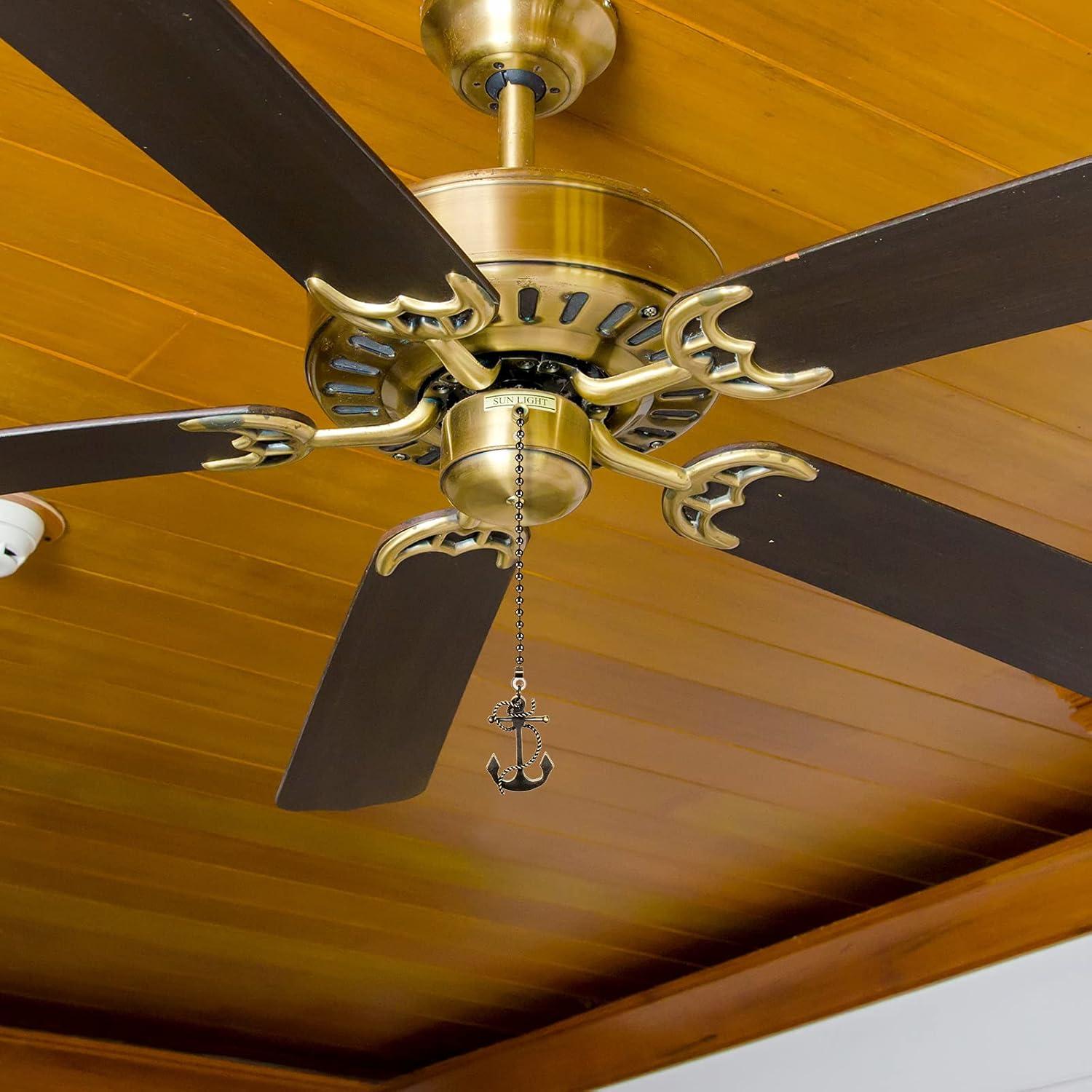 4 Cadenas de Tirar Vintage Honoson 35 cm Bronce para Ventilador